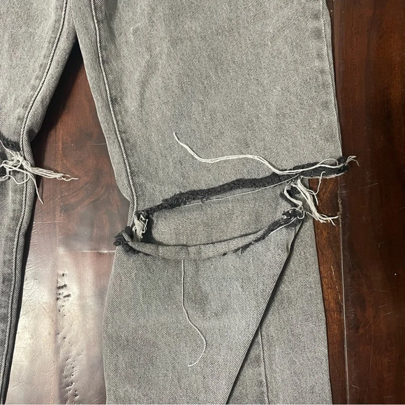 Pretty Little Thing Jeans Us 10 UK 14 High Rise Straight Distressed Women’s - Picture 4 of 11